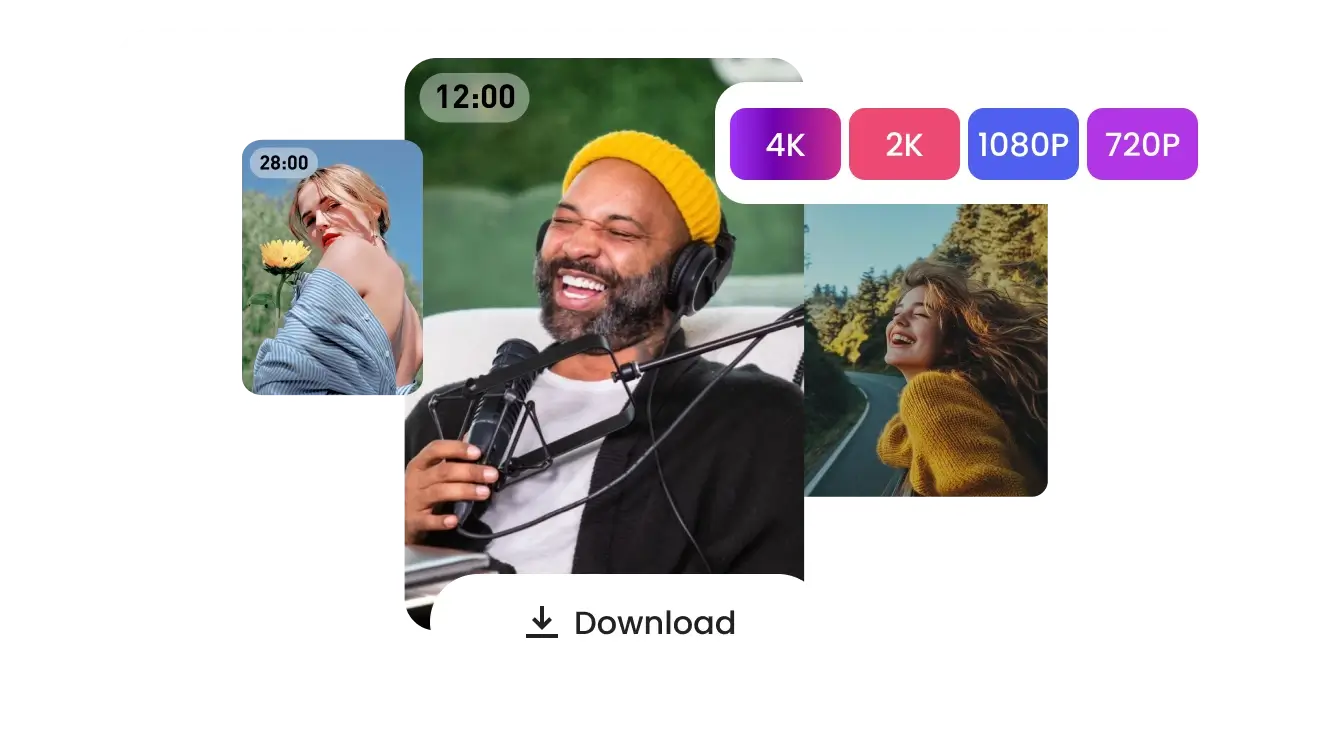 Download Videos in HD, 1080p, or 4K