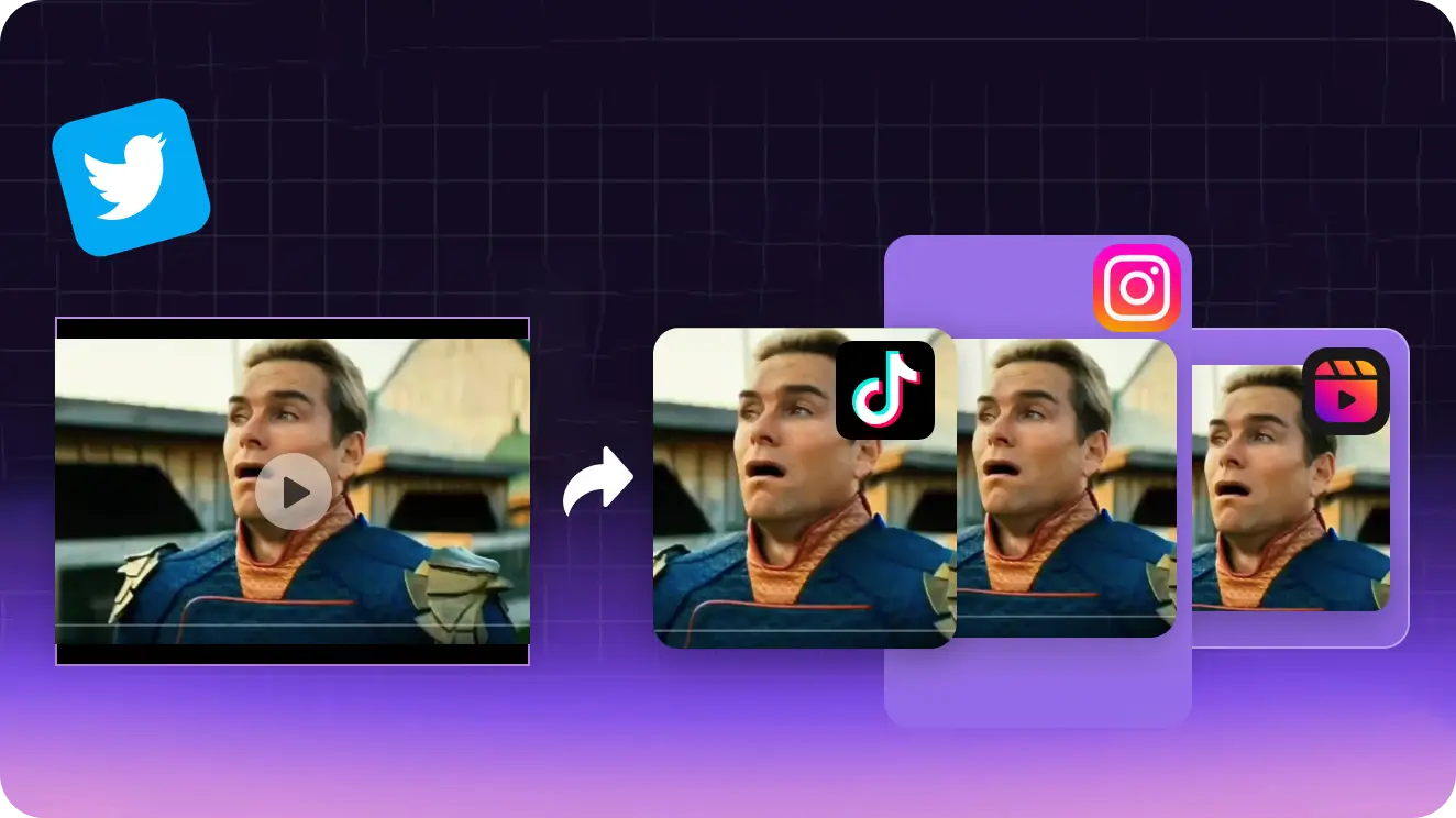 Twitter動画をInstagramリールやTikTok用に再利用