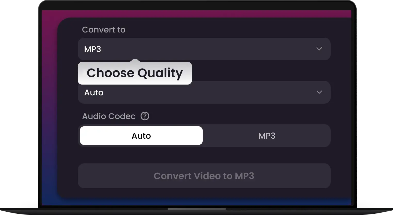 Choose MP3 Quality